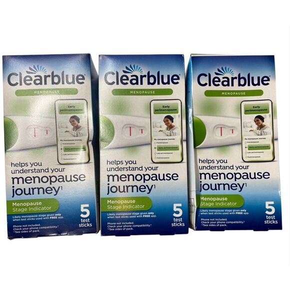 Clearblue Menopause Stage Indicator 5 Test Sticks Helps Track Menopause Journey - Picture 2 of 4